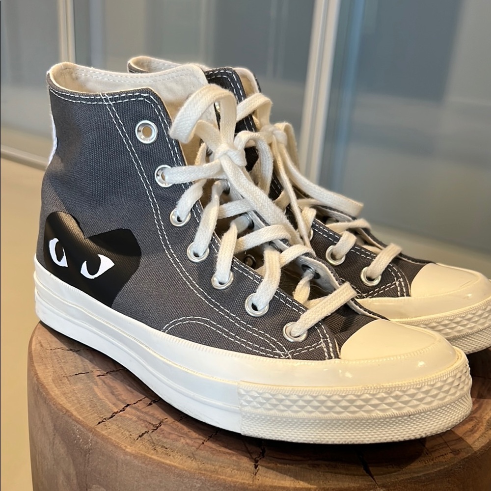 Gray High-Top Converse, Comme des Garçons